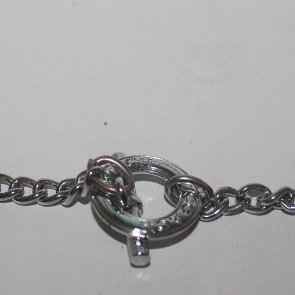 Auth $635 Coach Jewelry Lot Charm Necklace Chain Charm New Ring 925 Buttons - Picture 4 of 13